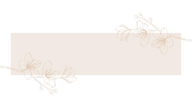 Cream, White and Grey Floral Wellness and Self-Care Youtube Channel Art